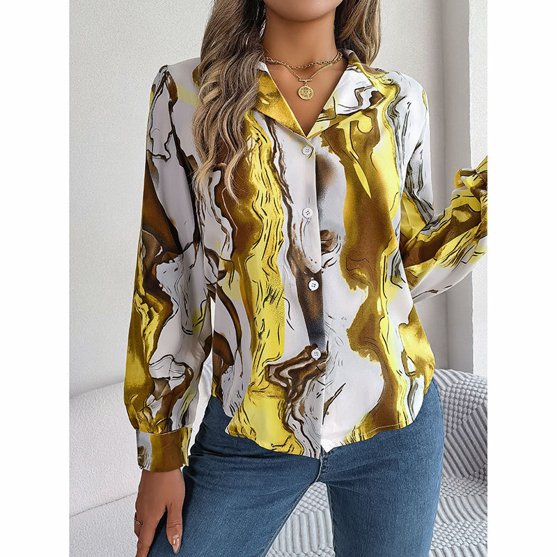 Women Fashion Button Down Shirts V
