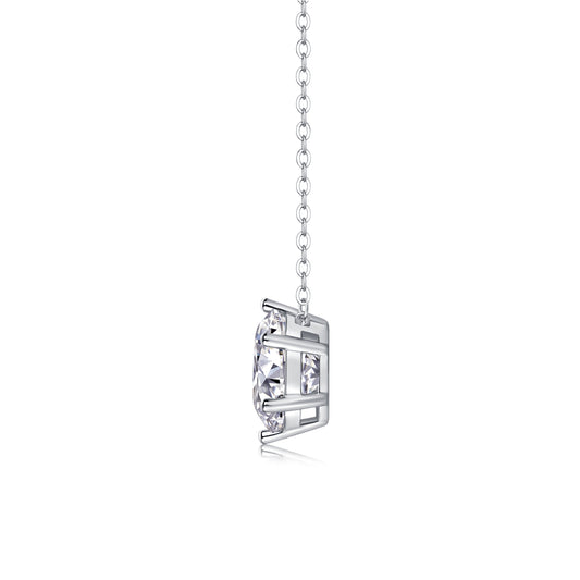 The Afternoon Rose Moissanite Diamond Pendant Necklace