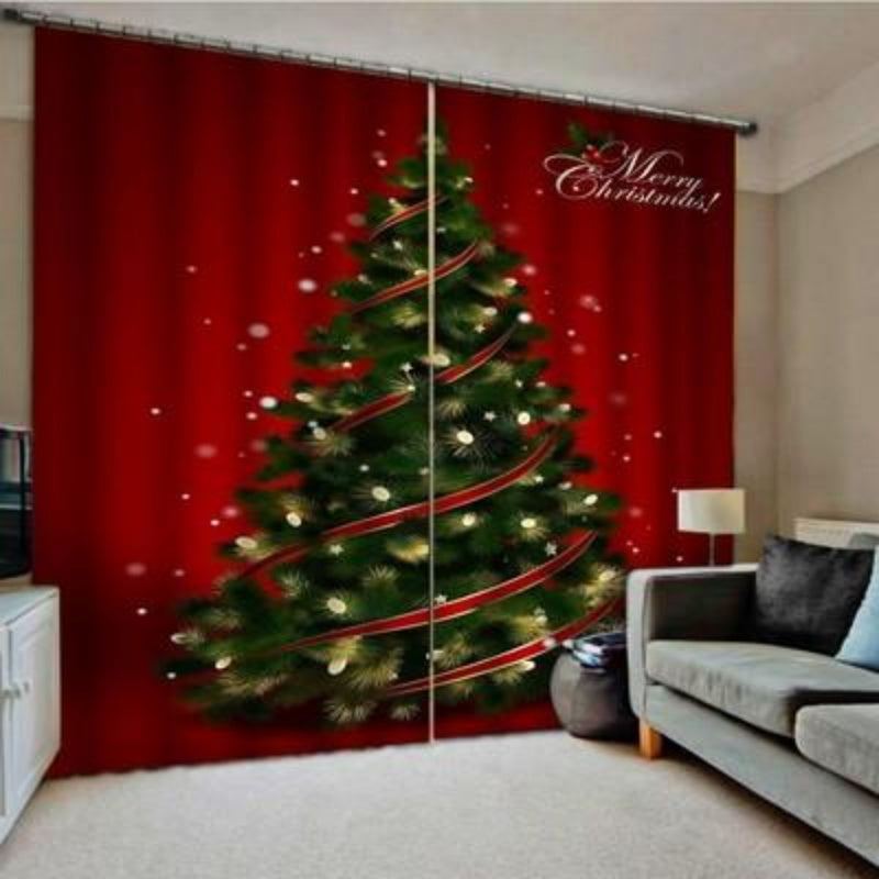 Minimal Christmas Pattern Curtains