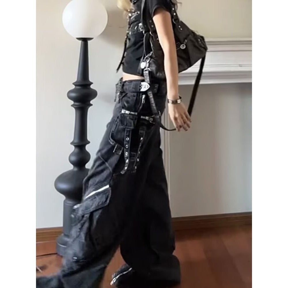 Japanese-Style Denim Jeans - Men's Minimalist Street Design