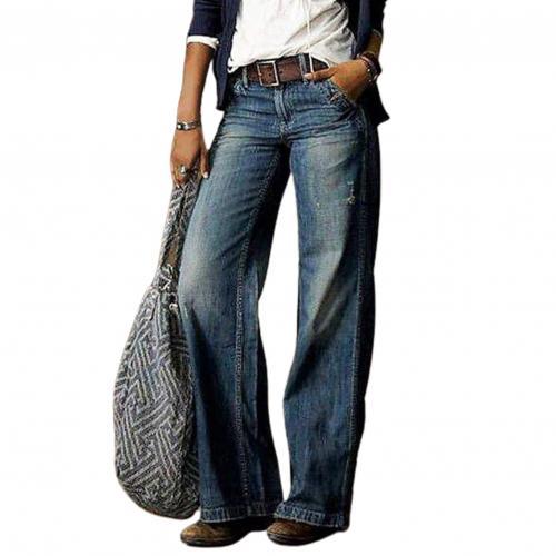 Pocket Casual Straight-Leg Jeans