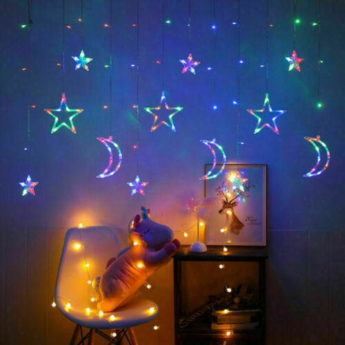 LED Fairy String Curtain Lights Star