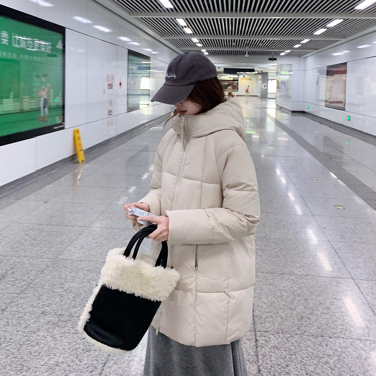 Women's Mid-length Cotton Coat