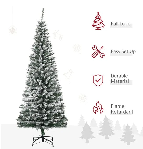 6ft Snow Flocked Artificial Christmas Tree