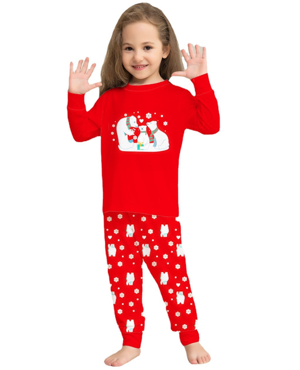 Ensemble de pyjamas assortis pour toute la famille, idéal pour Noël