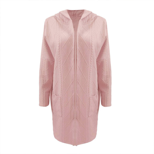 Veste à capuche texturée minimaliste pour femme