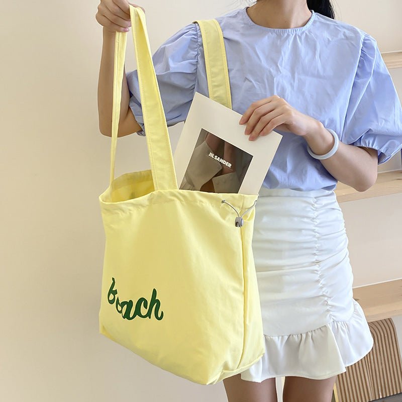 Canvas Bag Large Capacity Shoulder – Minimal Elegance | The Simple Co – Practical cottage, minimalist style, quiet luxury aesthetic, modern essential – The Simple Co.