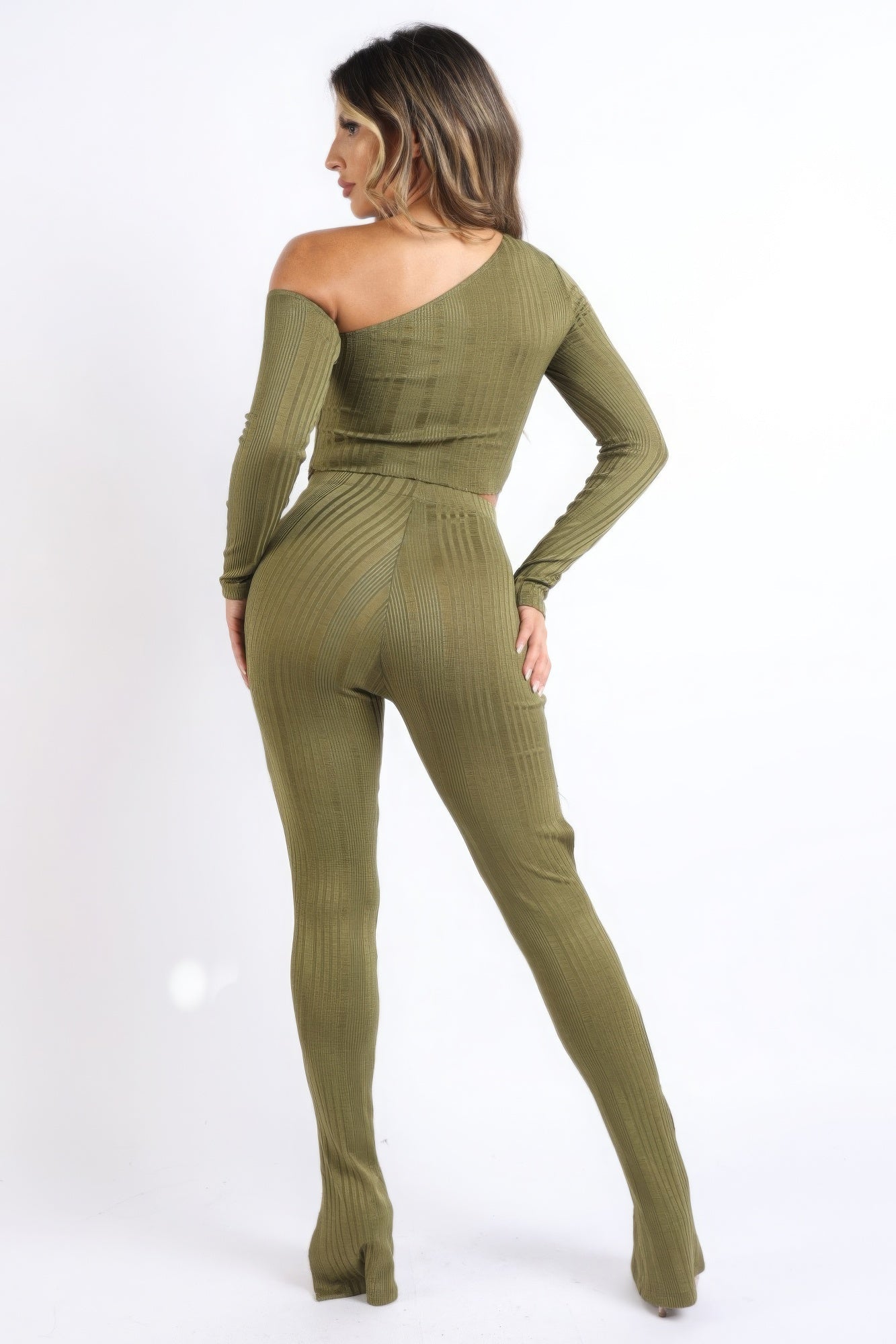 Cutout Ribbed Two-Piece Set – Sets, minimalist style, quiet luxury aesthetic, modern essential – The Simple Co.
