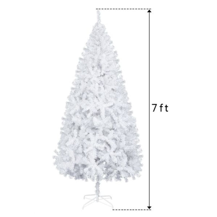 Minimal 7ft White Christmas Tree
