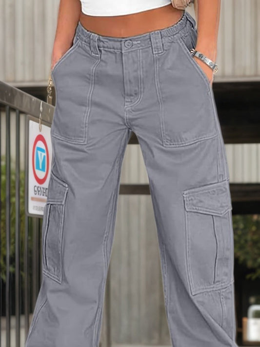 High Waisted Cargo Pants – Minimal Elegance | The Simple Co – Practical cottage, minimalist style, quiet luxury aesthetic, modern essential – The Simple Co.