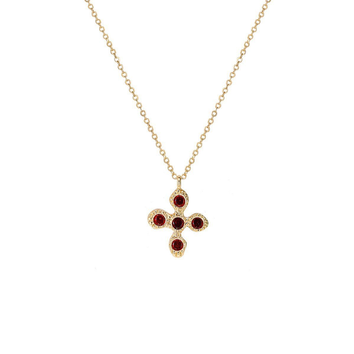 Light Luxury Floral Cross Pendant Zircon Necklace - Delicate Design – Minimal Elegance | The Simple Co – Necklaces (Minimalist / Statement / Unis, minimalist style, quiet luxury aesthetic, modern essential – The Simple Co.