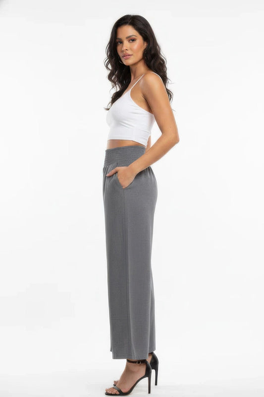 Lightweight High-Waist Wide-Leg Pants – , minimalist style, quiet luxury aesthetic, modern essential – The Simple Co.
