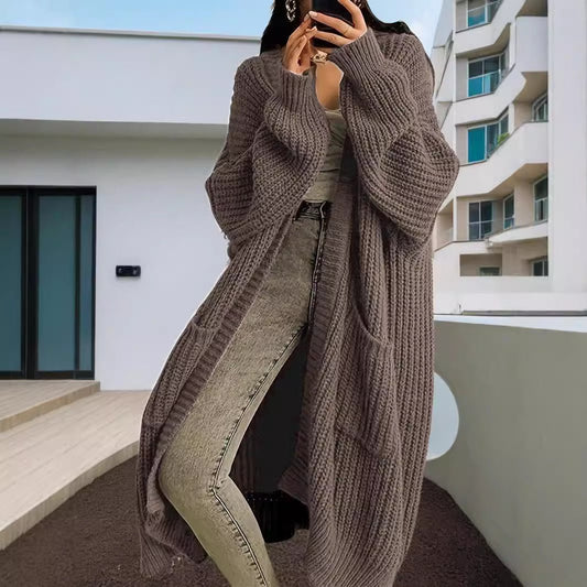 Long Knitted Cardigan – Minimal Elegance | The Simple Co – Practical cottage, minimalist style, quiet luxury aesthetic, modern essential – The Simple Co.