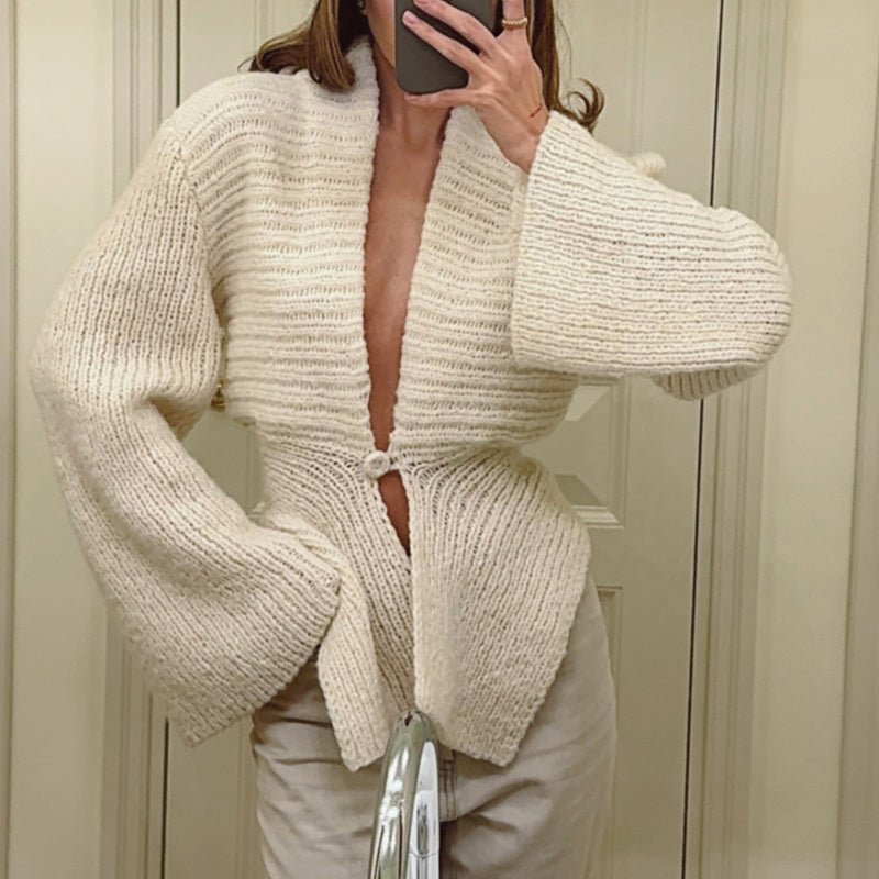 Minimal Irregular Hem Cardigan – Minimal Elegance | The Simple Co – Practical cottage, minimalist style, quiet luxury aesthetic, modern essential – The Simple Co.