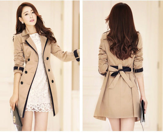 Minimal Long Trench Coat – Minimal Elegance | The Simple Co – Practical cottage, minimalist style, quiet luxury aesthetic, modern essential – The Simple Co.