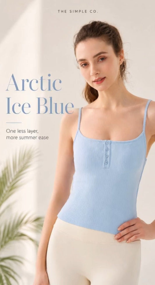Square Neck Built-In Bra Cami Top – Sleeveless Tops, minimalist style, quiet luxury aesthetic, modern essential – The Simple Co.
