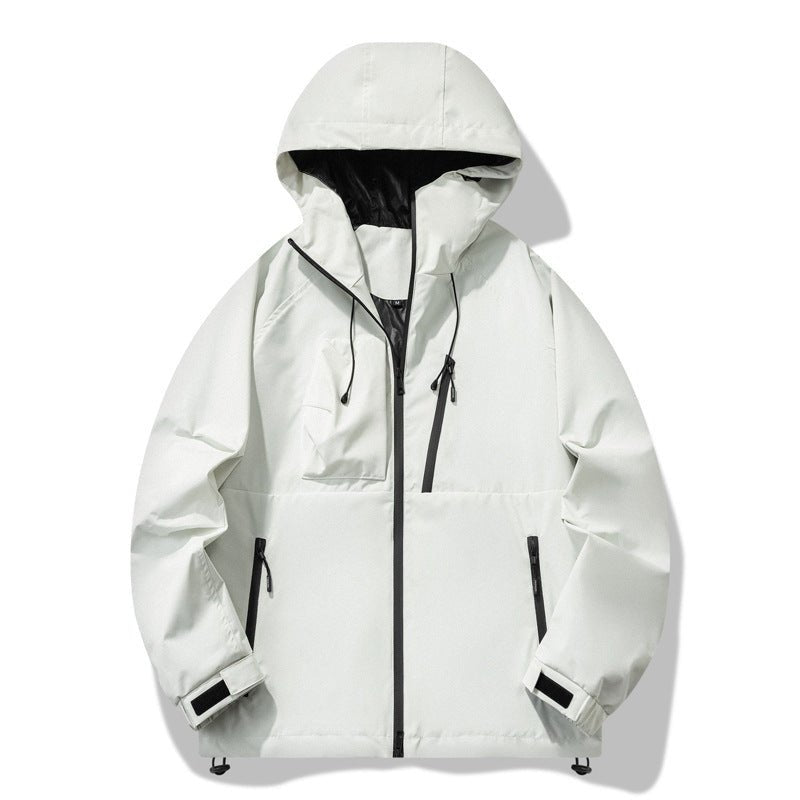 Three - proof Outdoor Windproof Waterproof Jacket – Minimal Elegance | The Simple Co – Practical cottage, minimalist style, quiet luxury aesthetic, modern essential – The Simple Co.