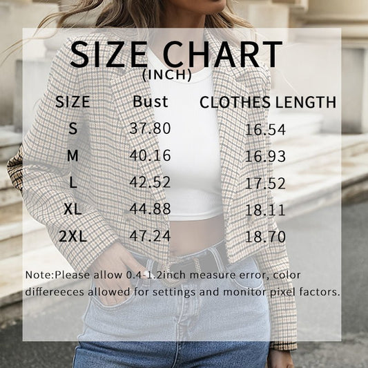 Vintage Plaid Cropped Blazer – Minimal Elegance | The Simple Co – Practical cottage, minimalist style, quiet luxury aesthetic, modern essential – The Simple Co.