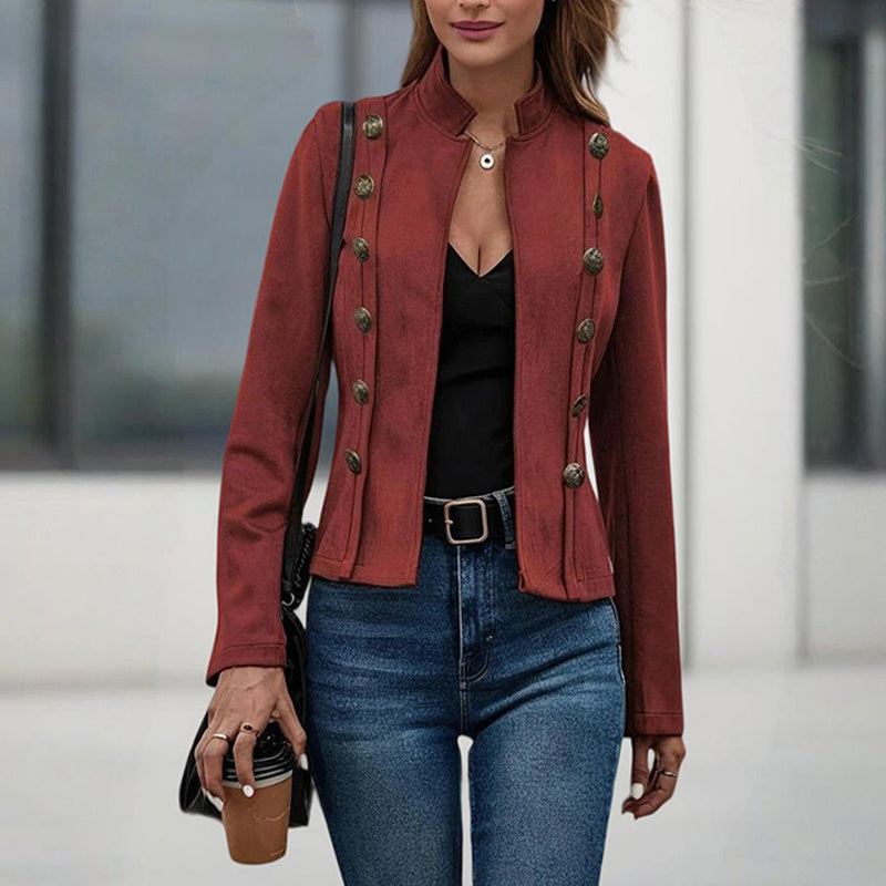 Women's Minimal Double-Breasted Jacket