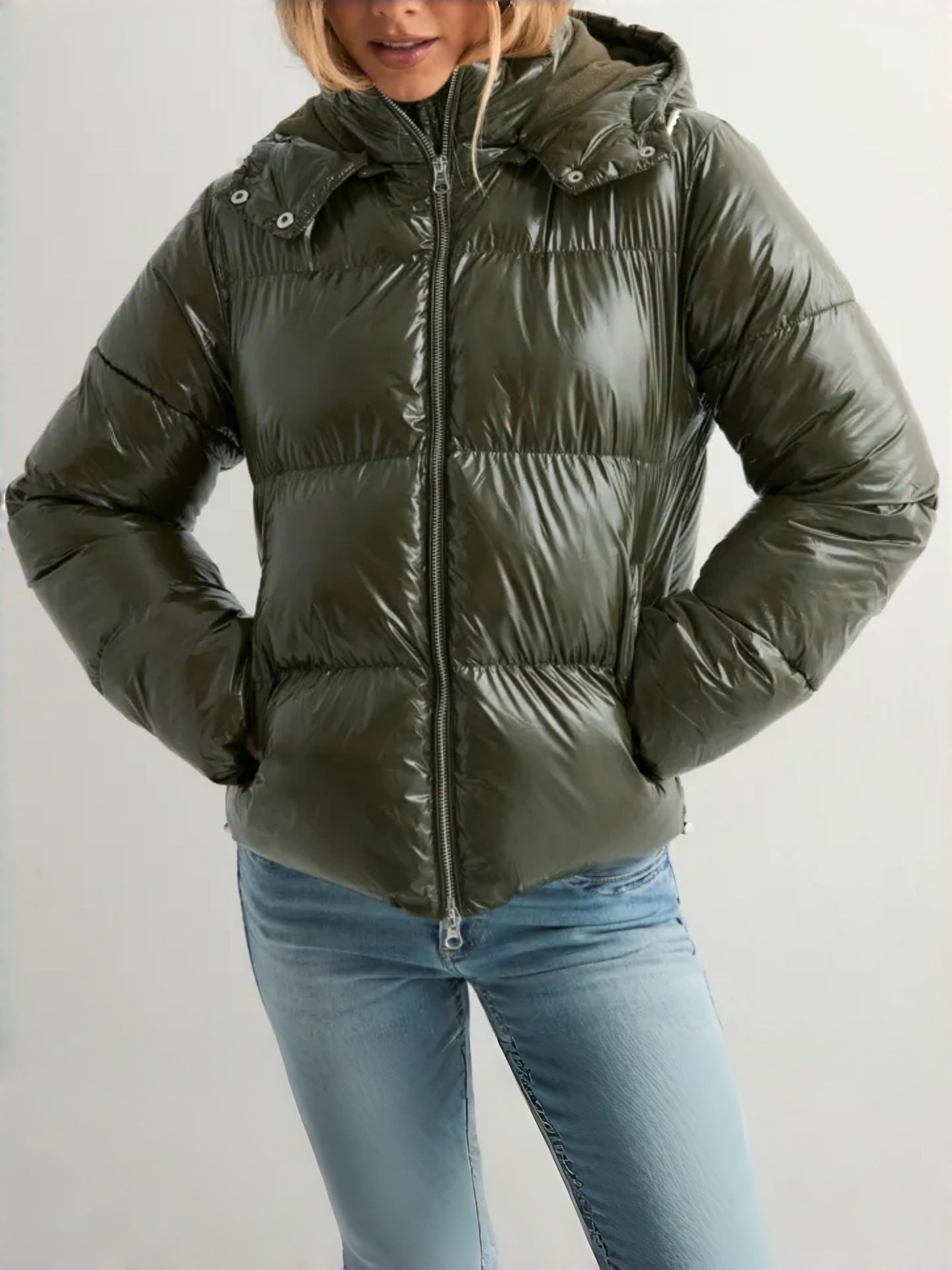 Women's Hooded Cotton Padded Jacket Casual