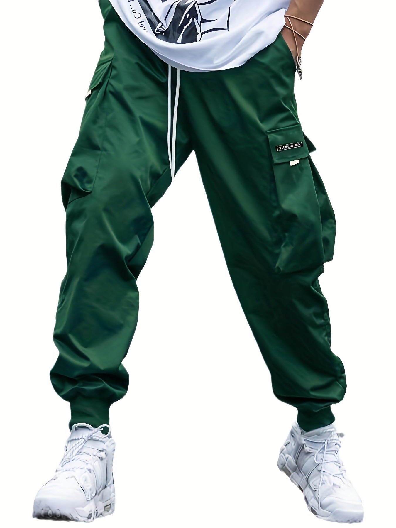Multi-Pocket Cargo Pants Men's Hip-Hop Streetwear Trousers