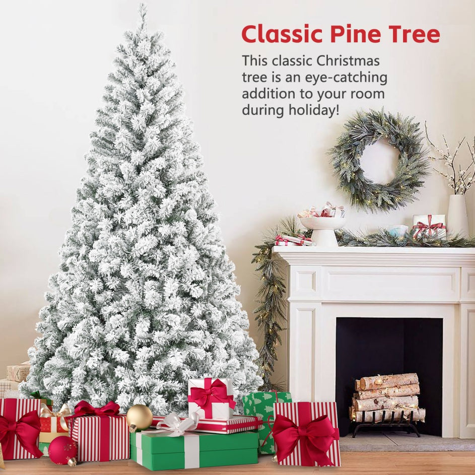 4-Foot Flocked Christmas Tree
