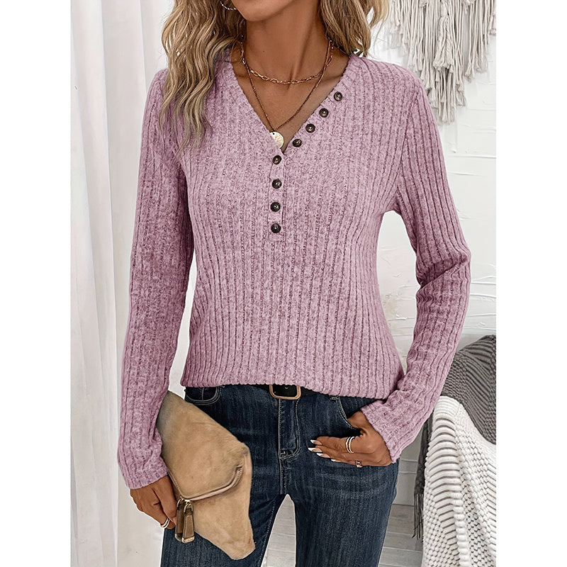 Women's Ribbed Knit Tunic Shirt
