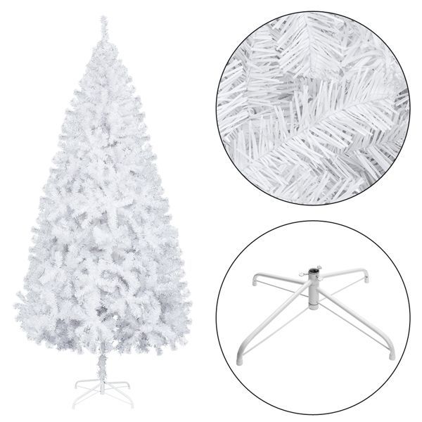Minimal 7ft White Christmas Tree