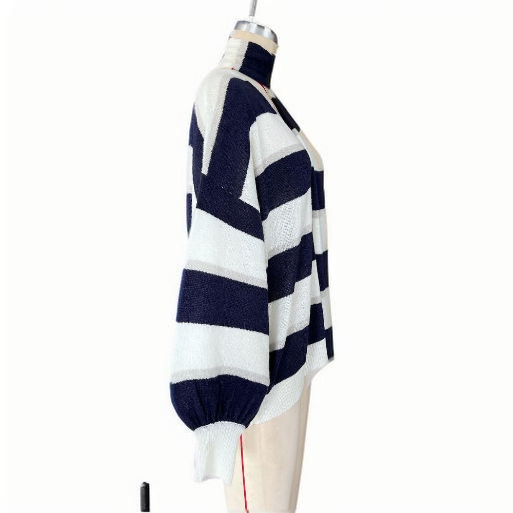 Women's Striped Cardigan Sweater