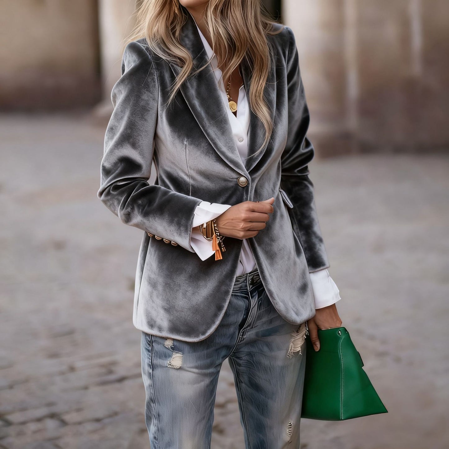 Women's Elegant Solid Color Coat-2026 Winter Collection Classic Outerwear