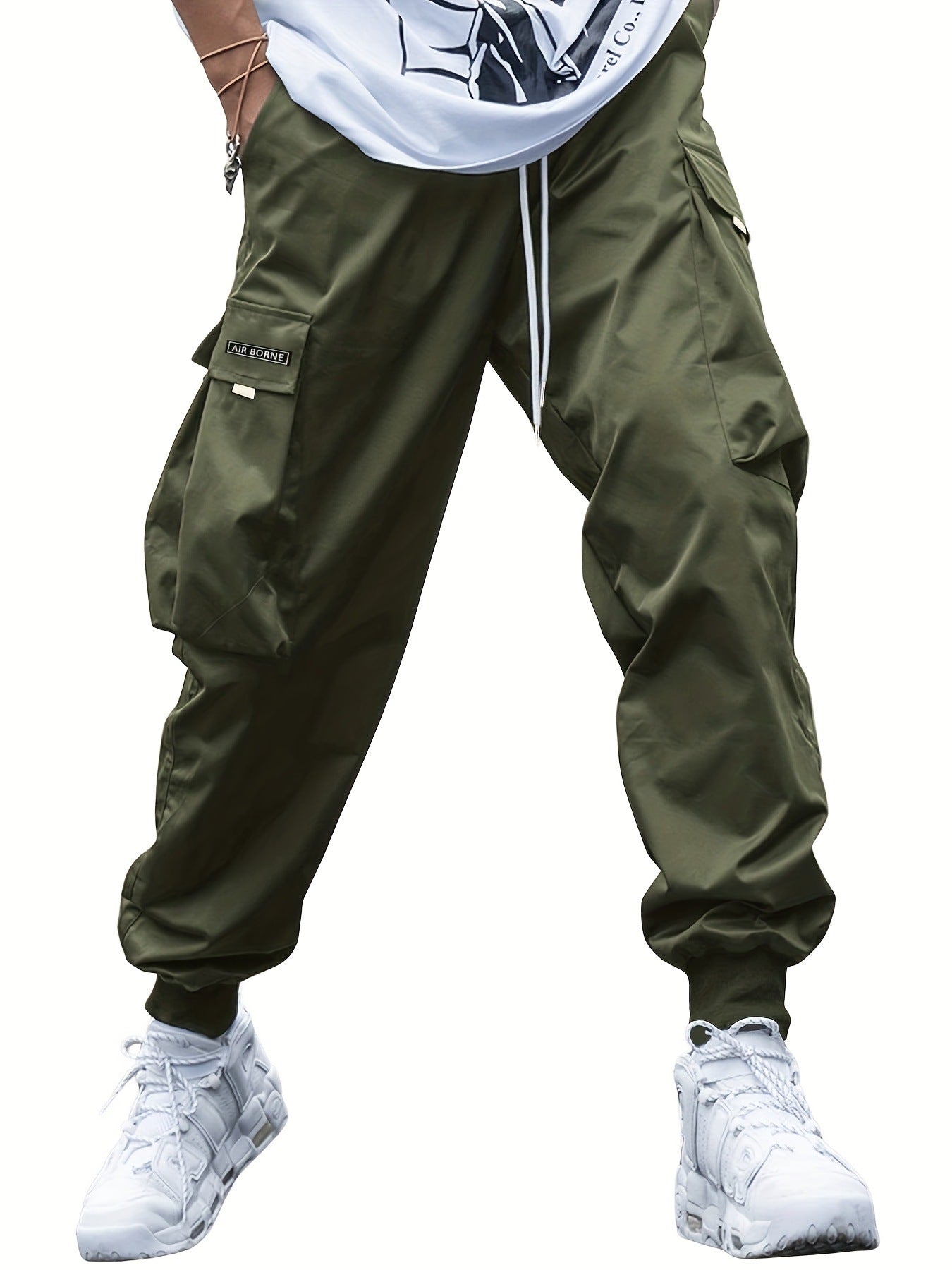Multi-Pocket Cargo Pants Men's Hip-Hop Streetwear Trousers