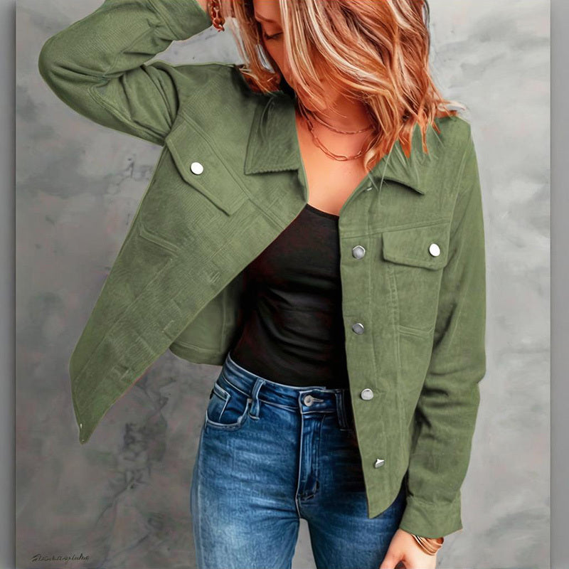Women's Minimal Corduroy Jacket