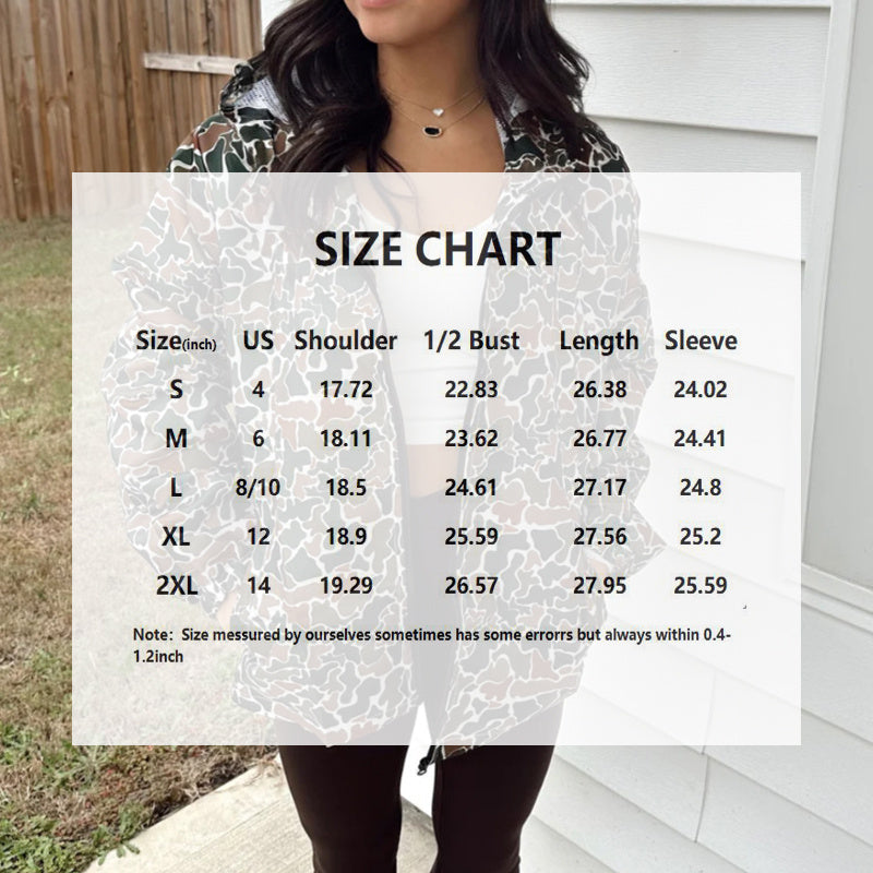 Women's Camo Hooded Jacket