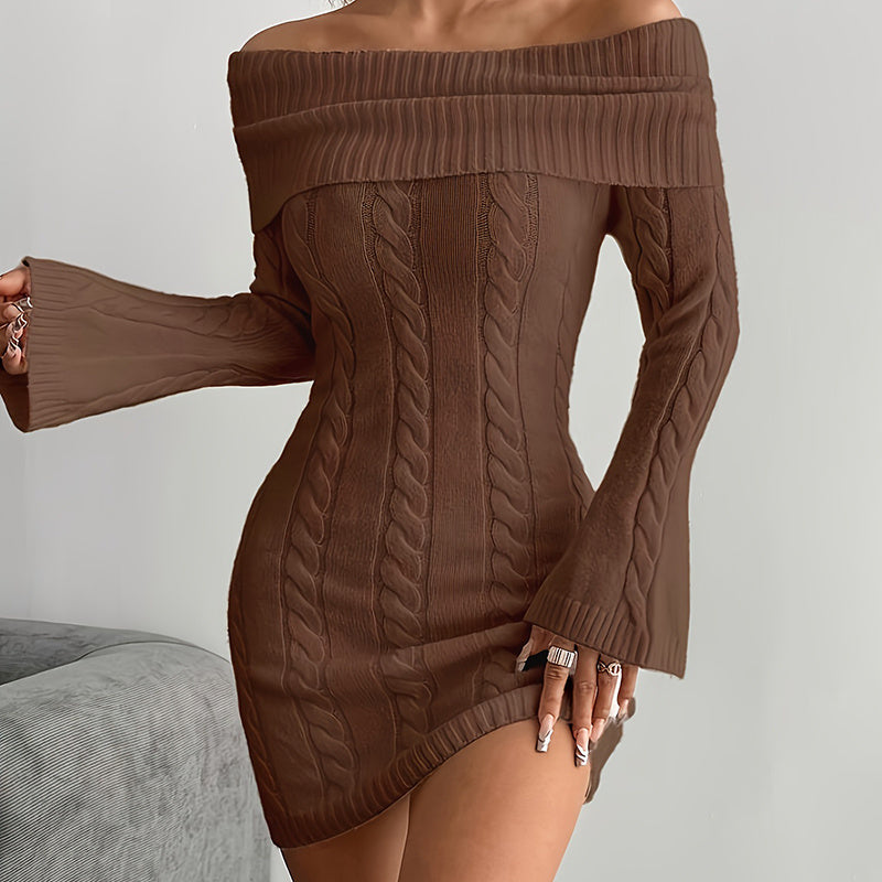 Women's Off Shoulder Bodycon Dress