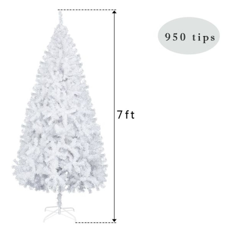Minimal 7ft White Christmas Tree