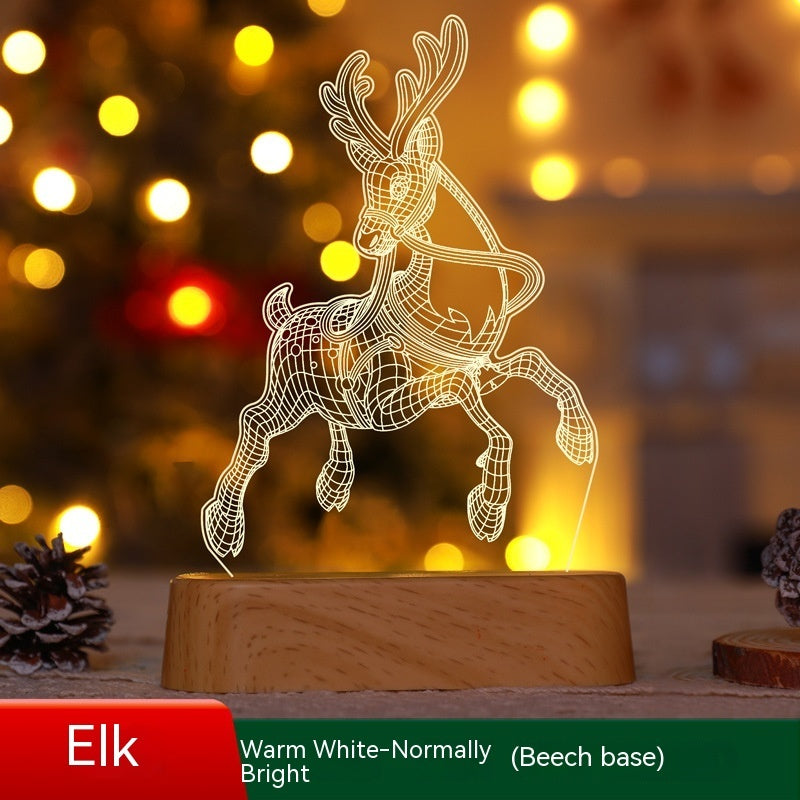 3D Acrylic LED Night Light Christmas