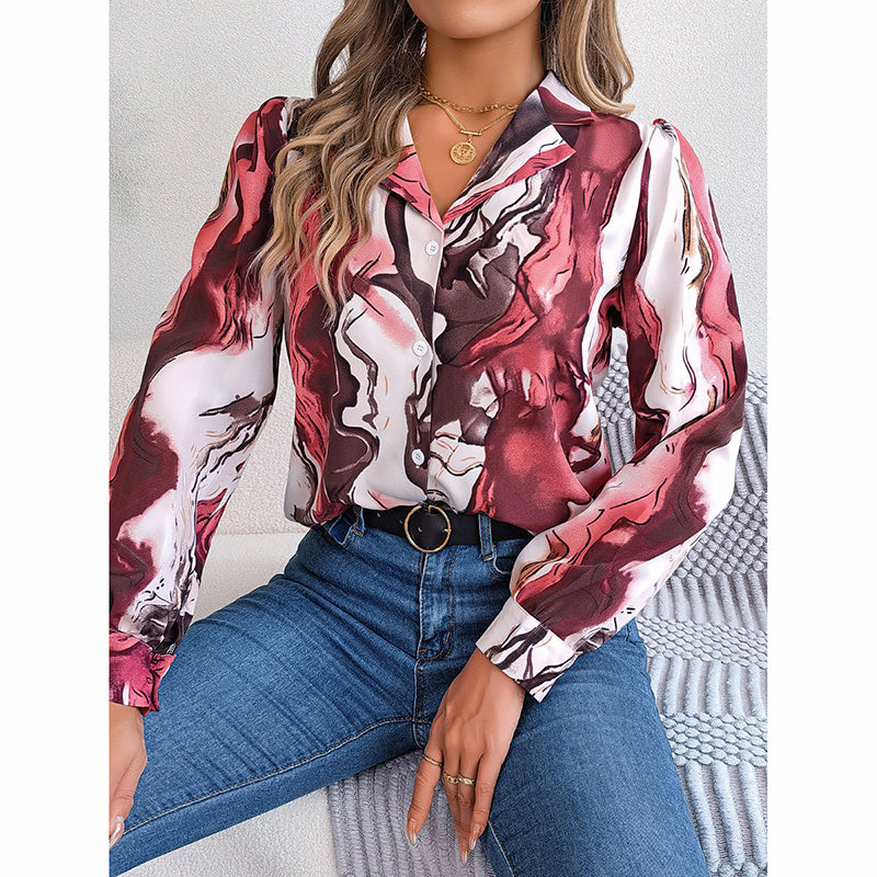 Women Fashion Button Down Shirts V