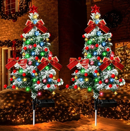 2pcs Solar Christmas Tree Lights 40