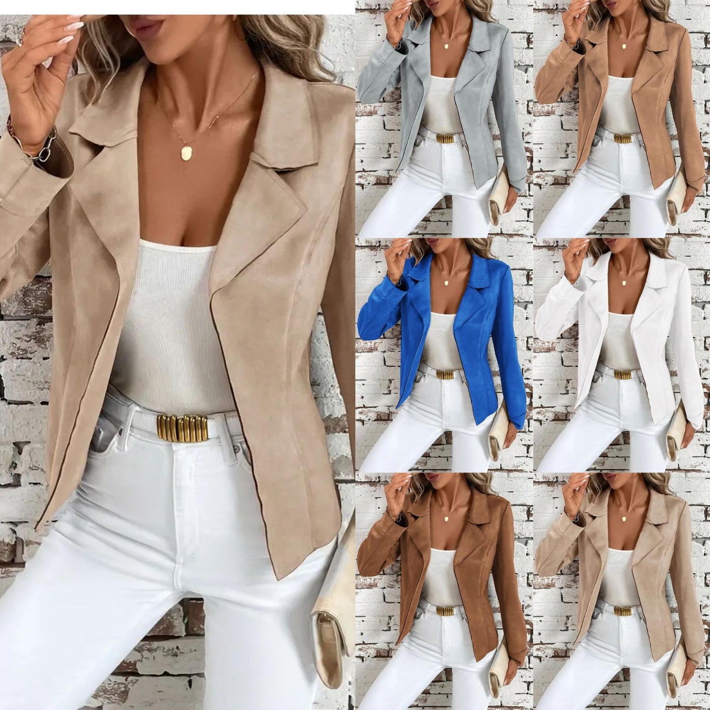 Elegant Slim-Fit Women's Cardigan Jacket