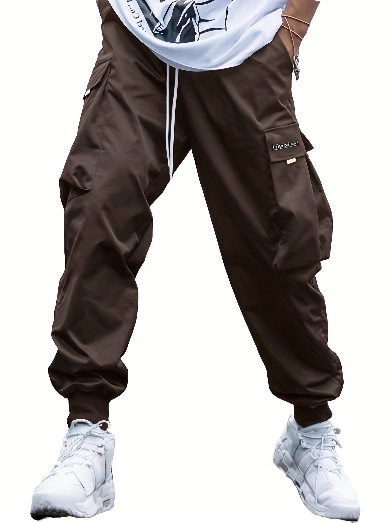 Multi-Pocket Cargo Pants Men's Hip-Hop Streetwear Trousers
