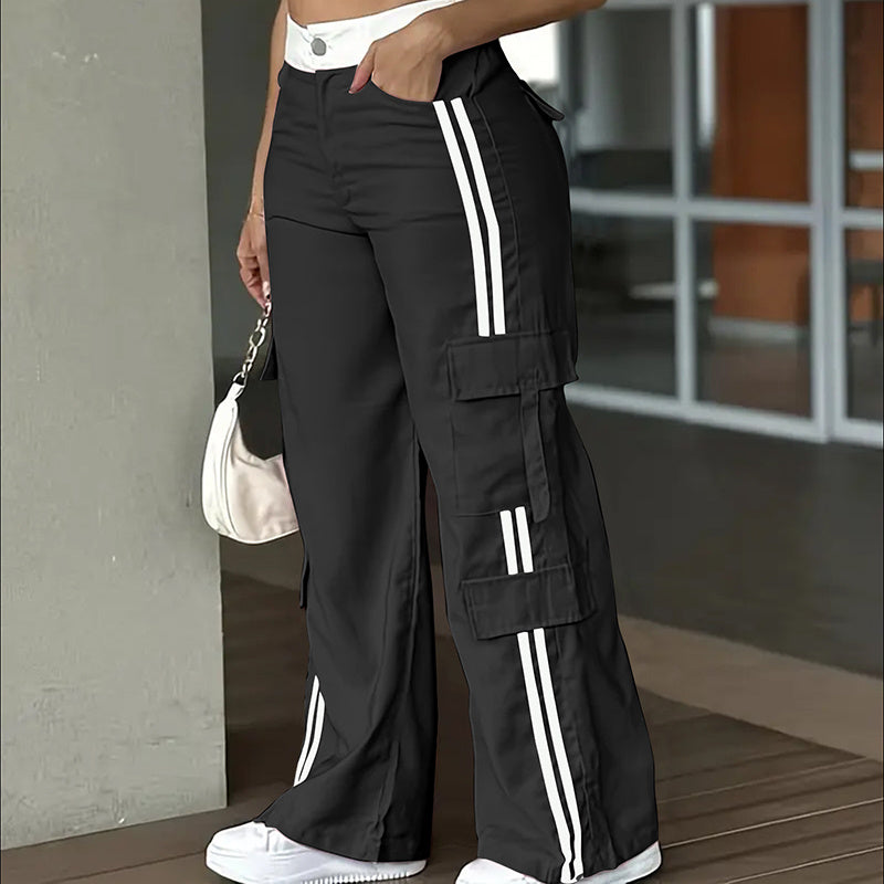 Women's Striped Straight Leg Pants