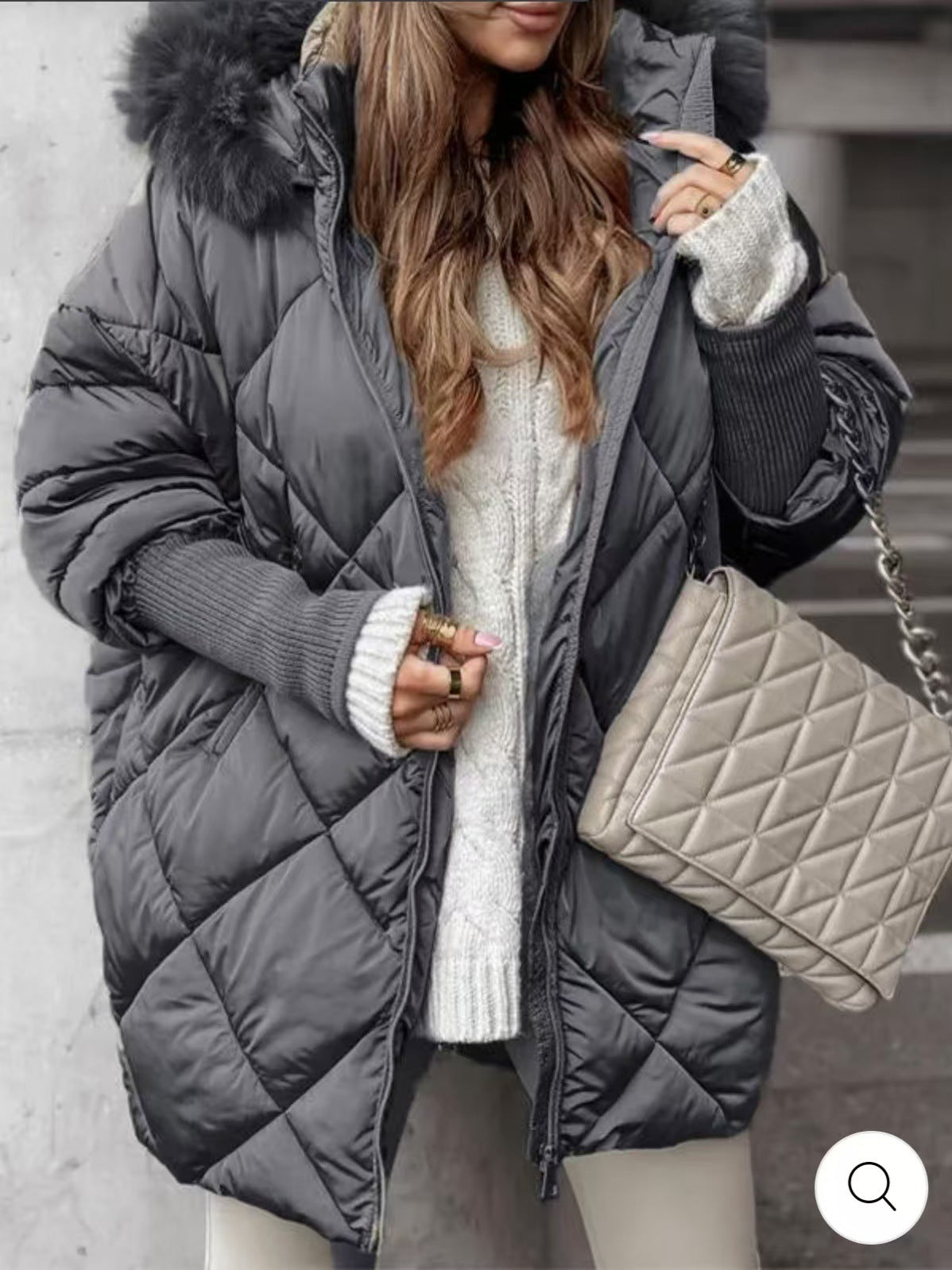 Winter Hooded Cardigan Coat