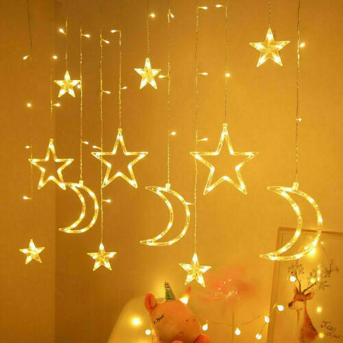 LED Fairy String Curtain Lights Star