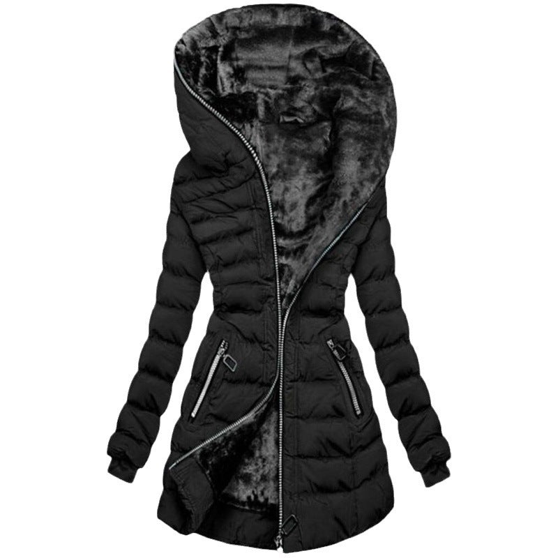 Women's Minimal Hooded Fleece Jacket