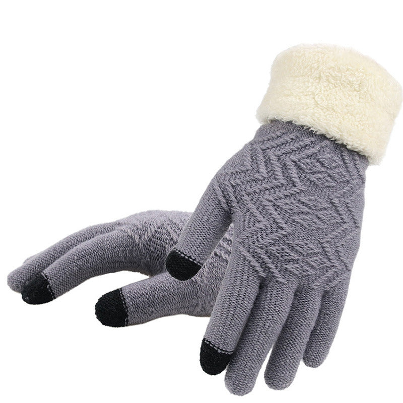 Minimal Winter Knitted Gloves