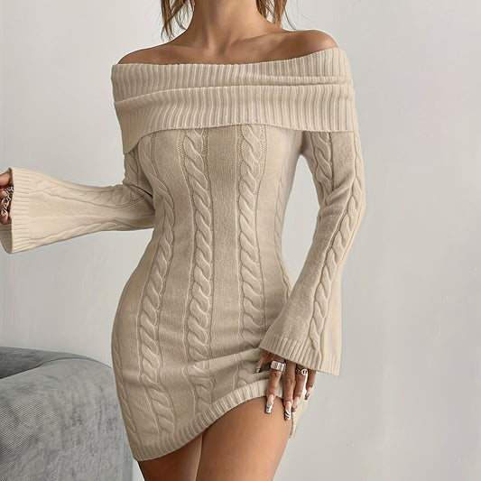 Women's Off Shoulder Bodycon Dress