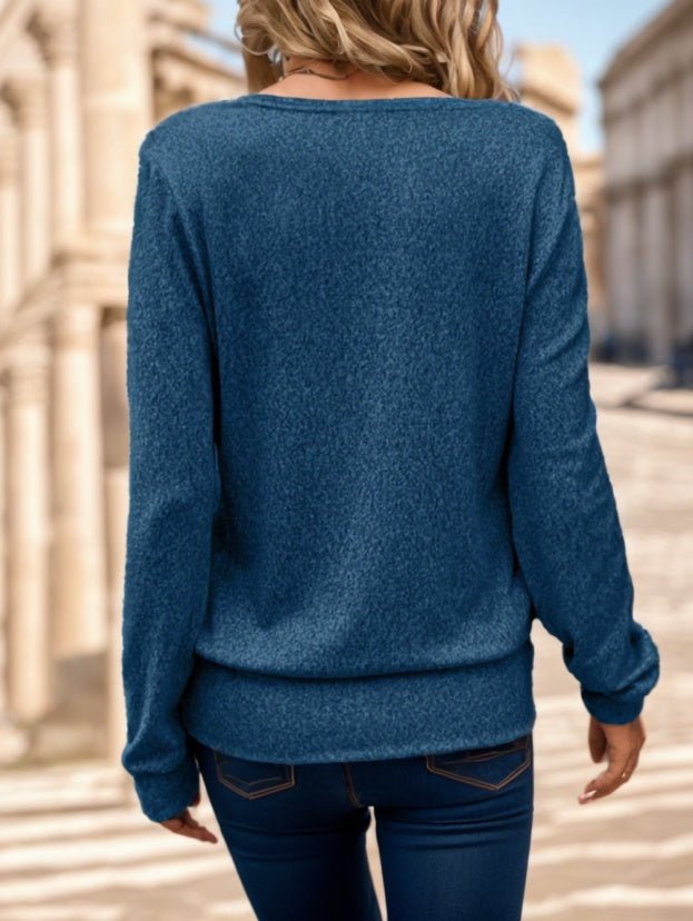 Square-neck long-sleeve top, product image 6