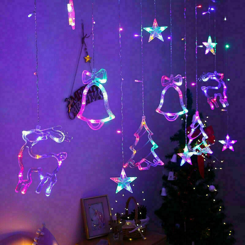 LED Fairy String Curtain Lights Star