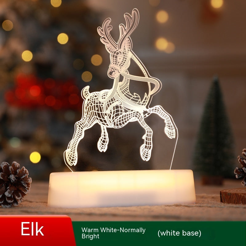 3D Acrylic LED Night Light Christmas