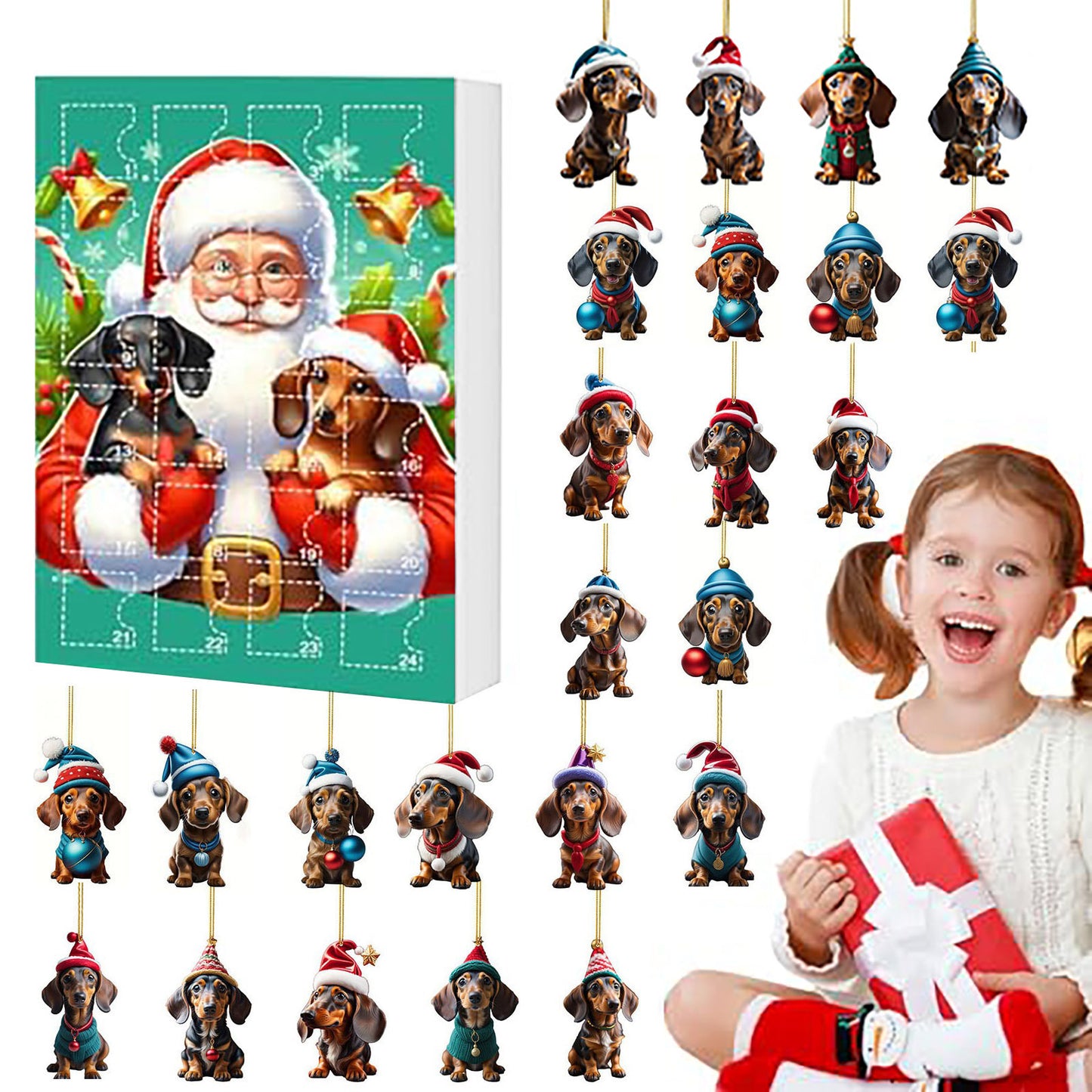 Christmas Countdown Pet Pendant Acrylic Home